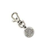 Bag Charm, Pleasure In Persecution For Christ’s Sake Charm, 2 Cor 12 10 Charm, Scripture Charm, Back Pack Charm, Purse Charm