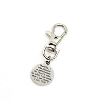 Bag Charm, Pleasure In Persecution For Christ’s Sake Charm, 2 Cor 12 10 Charm, Scripture Charm, Back Pack Charm, Purse Charm