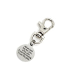 Bag Charm, What God Has For You Is For You Charm, Trust His Timing, Trust His Plan, Zipper Pull, Backpack Charm, Purse Charm, Christian Gift