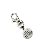 Bag Charm, What God Has For You Is For You Charm, Trust His Timing, Trust His Plan, Zipper Pull, Backpack Charm, Purse Charm, Christian Gift