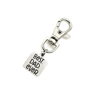 Dad Gift,  Best Dad Ever Charm, Dad Keyring Charm,  Clip On Charm, Gift Bag Charm, Pregnancy Announcement,  Dad Gift From Kids, Gift For Dad