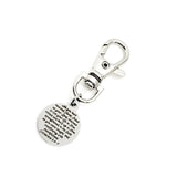 Bag Charm, Live Your Life In Christ Charm, Colossians 2 6 and 7, Rooted In Christ, Baptism Gift,  Zipper Pull, Backpack Charm, Purse Charm
