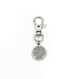 Bag Charm, Live Your Life In Christ Charm, Colossians 2 6 and 7, Rooted In Christ, Baptism Gift,  Zipper Pull, Backpack Charm, Purse Charm