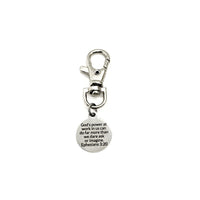 Bag Charm, God’s Power At Work In Us Charm, Faith Gift, Ephesians 3 20 Gift, Backpack Charm,  Do More Than We Ask Or Imagine, Purse Charm