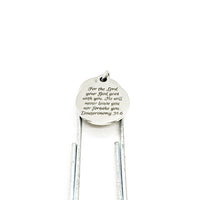 Planner Bookmark, God Goes With You Bookmark, God Will Never Leave Or Forsake You, Planner Paper Clip, Paper Clip Bookmark, Christian Gift