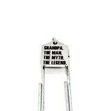 Grandpa Gift, Grandpa, The Man, The Myth, The Legend Bookmark, Pregnancy Announcement, Grandad Gift, Gift From Grandkids, Charm Bookmark