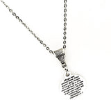 Scripture Gift, Live Your Life In Christ Necklace, Colossians 2 6 and 7 Necklace, Scripture Jewelry,  Christian Gift