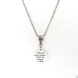 Christian Gift, I Heard Your Prayer, Trust My Timing Necklace, Message From God Gift, God Hears Your Prayer Gift, Religious Gift