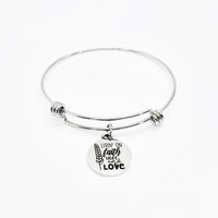 Faith Gift, Livin’ On Faith Hope And Love Bracelet, Charm Bracelet, Faith Jewelry, Christian Gift, Faith Charm