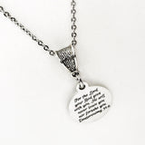 Scripture Gift, God Goes With You Necklace, God Will Not Leave You,  God Will Not Forsake You, Deuteronomy 31 6 Necklace, Christian Gift
