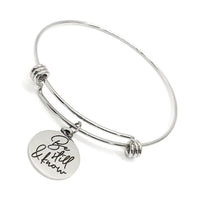 Faith Gift, Be Still And Know Bracelet, Psalm 46 10 Charm, Scripture Gift, Scripture Quote, Stacking Bangle, Charm Bracelet, Faith Jewelry