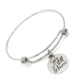 Faith Gift, Be Still And Know Bracelet, Psalm 46 10 Charm, Scripture Gift, Scripture Quote, Stacking Bangle, Charm Bracelet, Faith Jewelry