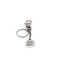 Scripture Gift, Whatever Is Lovely Think On These Things, Philippians 4 8 Charm, Scripture Keychain, Bible Verse Gift, Bible Verse Keychain