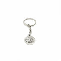 Scripture Keychain, Don’t Let Your Heart Be Troubled, John 14 1 Keychain, Scripture Quote, Christian Keychain, Bible Verse Keychain Gift