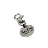 Bag Charm, Freedom Charm, Galatians 5 1 Charm, Freedom In Christ, Recovery Gift, Keychain Charm, Keychain Gift, Divorce Gift