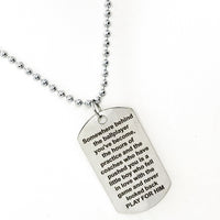 Encouragement Gift For Him, Play For Him Necklace, Ballplayer Gift, Baseball Player, Basketball Player, Motivation Gift, Football Player