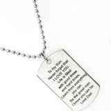 Son Gift, Encouragement Gift For Son, Be The Great Man Necklace, Love Dad, Son Necklace From Dad, Gift From Dad, Son Encouragement