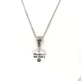Pet Memorial Gift, Always In My Heart Necklace, Pet Loss Gift, Dog Memorial, Cat Memorial, Cat Loss, Dog Loss, Pet Death Gift