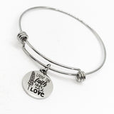 Faith Gift, Livin’ On Faith Hope And Love Bracelet, Charm Bracelet, Faith Jewelry, Christian Gift, Faith Charm