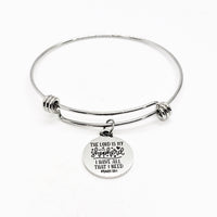 Faith Gift, The Lord Is My Shepherd Bracelet, 23rd Psalm Charm, Scripture Bracelet, Charm Bracelet, Faith Jewelry, Christian Gift