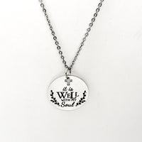 Faith Gift, It Is Well With My Soul Necklace, Faith Necklace, Scripture Gift, Christian Gift, Christian Grace, God’s Grace