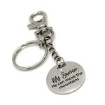 Faith Gift, My Savior He Can Move The Mountains Keychain, Matthew 17 20 Keychain Gift, Christian Gift, Scripture Charm Keychain