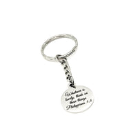 Faith Gift, Whatever Is Lovely, Think On These Things Keychain, Philippians 4 8, Christian Keychain, Faith Keychain, Sunday School Gift