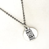 Encouraging Quote, Life Is Short Make Your Own Music Necklace, Motivational Quote, Motivate Her, Daughter Gift, Motivating Quote