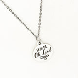 Faith Jewelry, Lead Me O Lord Necklace, Stainless Necklace, Pendant Necklace, Faith Gift, Religious Gift, Christian Gift, Christian Jewelry