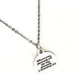 Scripture Gift, Whoever Sows Generously Will Also Reap Generously Necklace, 2 Corinthians 9 6, Scripture Jewelry, Scripture Quote