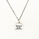 Scripture Gift, Whoever Sows Generously Will Also Reap Generously Necklace, 2 Corinthians 9 6, Scripture Jewelry, Scripture Quote