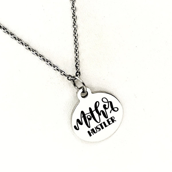 Mom Gift, Mother Hustler Necklace, Mompreneur Gift, Mom Entrepreneur Gift, Mom Side Hustle, Direct Sales Team Gift, Downline Gifts