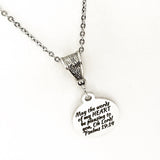 Scripture Gift, May The Words Of My Heart Be Pleasing Necklace, Psalms 19 14, Scripture Quote, Christian Gift, Scripture Jewelry