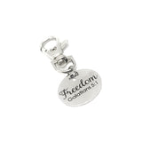 Bag Charm, Freedom Charm, Galatians 5 1 Charm, Freedom In Christ, Recovery Gift, Keychain Charm, Keychain Gift, Divorce Gift