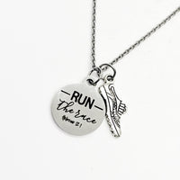 Runner Gift, Wake Up And Run Necklace, Runner Jewelry, Gift For Runners, Runner Pal Gift, Marathon Gift, Running Friend Gift