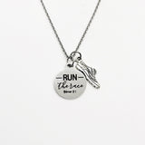 Scripture Gift, Run The Race necklace, Hebrews 12 1 Gift, Runner Jewelry, Jewelry Gift, Bible Verse Gift, Scripture Jewelry, Scripture Quote