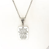 Serenity Prayer Necklace, Serenity Courage Wisdom, Wisdom To Change Me, Codependency Prayer, I Can Change Me, Encouraging Her