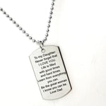 Daughter Gift, Encouragement Gift For Daughter, Be The Great Woman Necklace, Love Dad, Daughter Necklace, Gift From Dad, Encouragement Gift