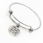 Motivating Gift, Find Joy In Every New Day Bracelet, Psalm 118 24 Charm Bracelet, Stacking Bangle, Charm Bangle, Motivating Quote For Her