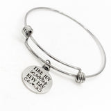 Motivating Gift, Find Joy In Every New Day Bracelet, Psalm 118 24 Charm Bracelet, Stacking Bangle, Charm Bangle, Motivating Quote For Her