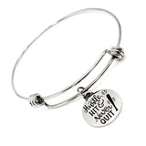 Softball Player Gift, Hustle Hit And Never Quit Bracelet, Softball Jewelry, Daughter Gift, Softball Senior Gift, Gift For Her