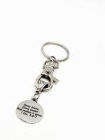 Christian Gift, Some Plant, Some Water, God Makes It Grow Keychain, 1 Cor 3 6 and 7, Christian Charm, Scripture Gift, Bible Verse Gift