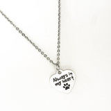 Pet Memorial Gift, Always In My Heart Necklace, Pet Loss Gift, Dog Loss Gift, Cat Loss Gift, Dog Memorial, Cat Memorial, Stainless Necklace