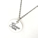 Faith Gift, Grace Wins Necklace, Faith Necklace, Scripture Gift, Christian Gift, Christian Grace, God’s Grace
