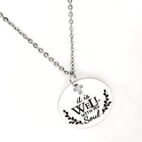 Faith Gift, It Is Well With My Soul Necklace, Faith Necklace, Scripture Gift, Christian Gift, Christian Grace, God’s Grace