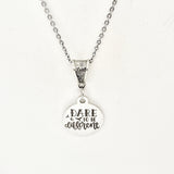 Motivating Gift, Dare To Be Different necklace, Motivating Quote, Motivating Her, Daughter Gift, Gift For Her, Encouraging Quote