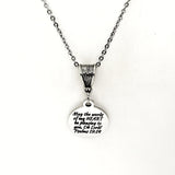 Scripture Gift, May The Words Of My Heart Be Pleasing Necklace, Psalms 19 14, Scripture Quote, Christian Gift, Scripture Jewelry