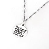 Scripture Gift, May The Words Of My Heart Be Pleasing Necklace, Psalms 19 14, Scripture Quote, Scripture Charm, Christian Gift
