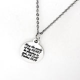 Scripture Gift, May The Words Of My Heart Be Pleasing Necklace, Psalms 19 14, Scripture Quote, Scripture Charm, Christian Gift
