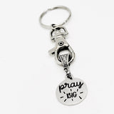 Faith Gift, Pray Big Keychain, Keychain Gift, Faith Keychain, Christian Keychain, Christian Gift, Sunday School Gift, Prayer Circle Gift